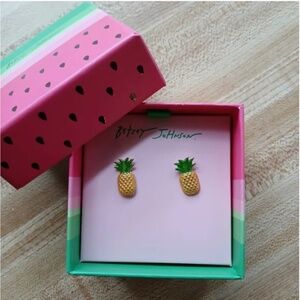 Betsey Johnson Pineapple Earrings